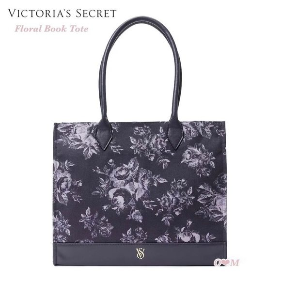 Victoria's Secret Dark Floral Tote NWT - Picture 1 of 6